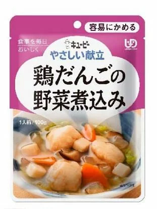 日本 Kewpie 野菜鸡肉丸 (100克 | 等级1 | 难以咀嚼较大且硬食材人士适用)