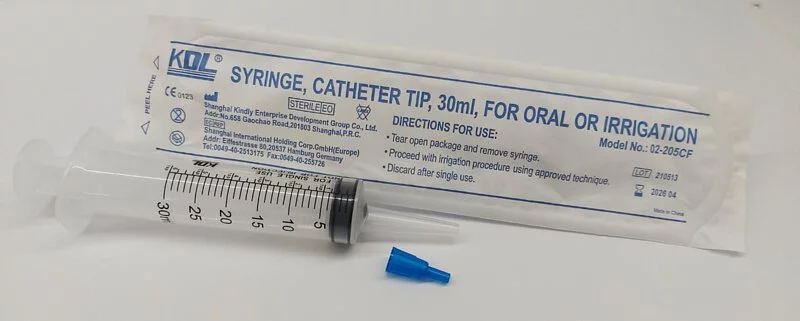 KDL 30ml 長咀針筒 (附接駁咀)