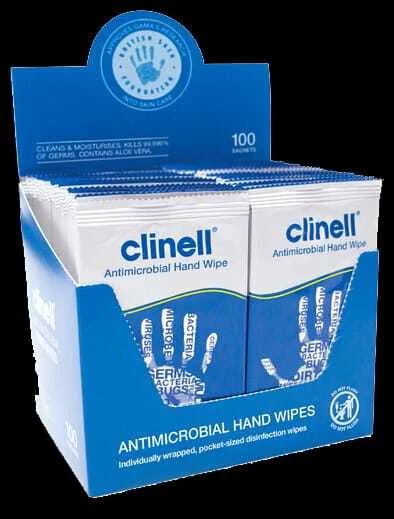 clinell 無酒精清潔消毒濕紙巾 (20包獨立包裝)