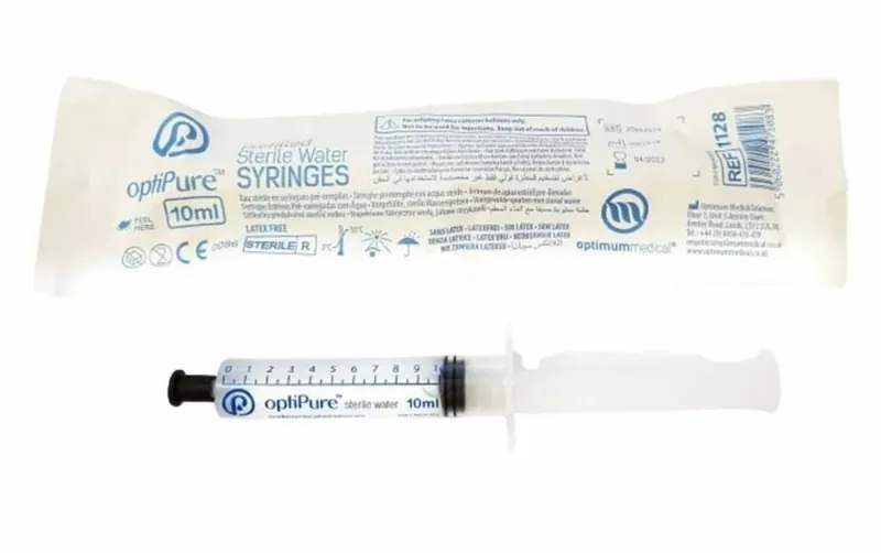 Optipure - 無菌水(泌尿科專用)連針管 10ml | (原盒20支) (IT-SW-10)