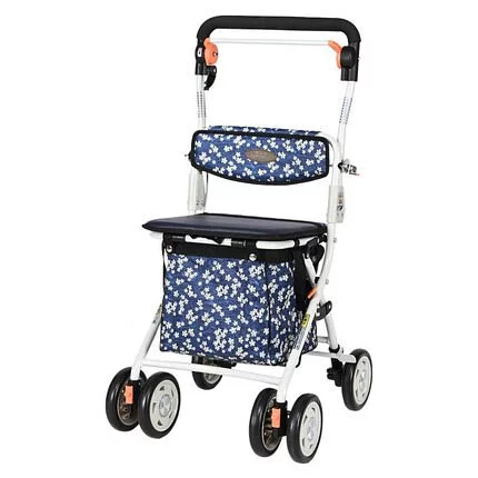 日式購物車(日本藍/紅花布)